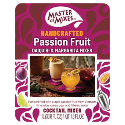 Master of Mixes Handcrafted Passion Fruit Daiquiri & Margarita