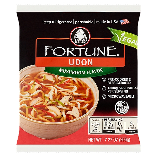 Fortune Mushroom Flavor Udon Noodles, 7.27 oz