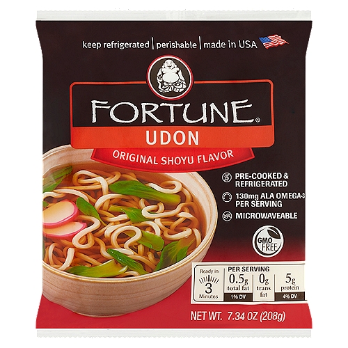 Fortune Original Shoyu Flavor Udon Noodles, 7.34 oz