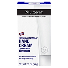 Neutrogena Norwegian Formula Glycerin-Rich Fragrance Free Hand Cream, 2.0 oz