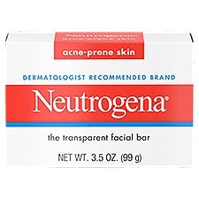 Neutrogena Acne-Prone Skin, The Transparent Facial Bar, 3.5 Ounce