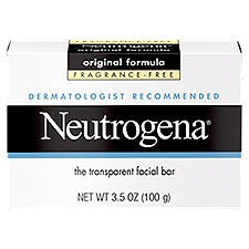 Neutrogena Original Fragrance-Free Gentle Facial, Cleansing Bar, 3.5 Ounce