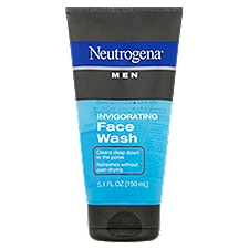 NEUTROGENA Men Invigorating Face Wash, 5.1 Fluid ounce