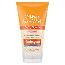 Neutrogena Daily Scrub, Oil-Free Acne Wash, 4.2 Fluid ounce
