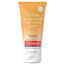 Neutrogena Oil-Free Acne Face Wash Cream Cleanser, 6.7 fl. oz