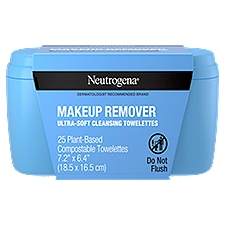Neutrogena Makeup Remover Ultra-Soft Cleansing Towelettes, 25 count, 25 Each