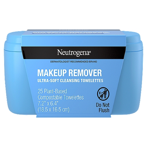 Neutrogena Makeup Remover Cleansing Pre-Moistened Towelettes, 25 count
Allure the Beauty Expert 2012 - Best of Beauty - Award Winner

Gentle, ultra-soft cloths offer you superior cleansing and makeup removal at your fingertips.

• Gently and effectively dissolves all traces of dirt, oil and makeup in seconds.
• Patented formula is so effective it easily removes even waterproof mascara.
• Leaves skin thoroughly clean with no heavy residue, so there's no need to rinse.

Gentle enough to use around sensitive eye area, even for contact lens wearers.
