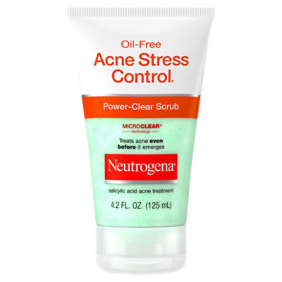 Neutrogena Oil-Free Acne Stress Control Power-Clear Scrub, 4.2 fl oz