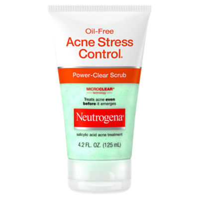 Neutrogena Oil-Free Acne Stress Control Power-Clear Scrub, 4.2 fl oz