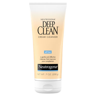 Neutrogena Deep Clean Oil Free Cream Cleanser, 7 oz, 7 Ounce