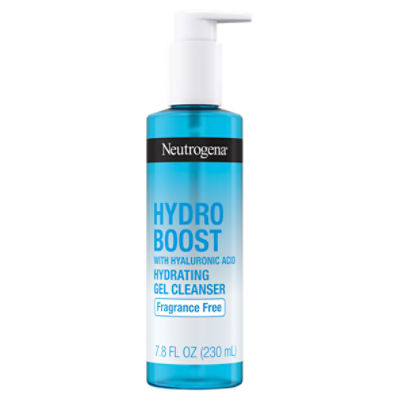 Neutrogena Hydro Boost Fragrance Free Hydrating Gel Facial Cleanser with Hyaluronic Acid, 7.8 fl. oz