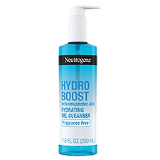 Neutrogena Hydro Boost Fragrance Free Hydrating Gel Facial Cleanser with Hyaluronic Acid, 7.8 fl. oz