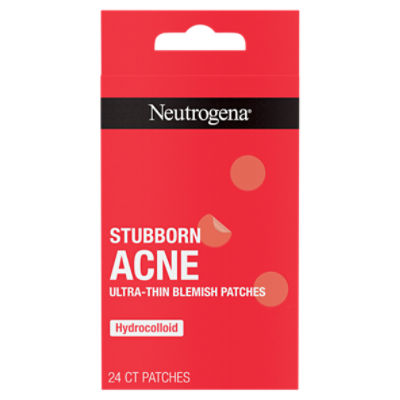 Neutrogena Stubborn Acne Ultra-Thin Blemish Patches, Combination Pack, 24 ct