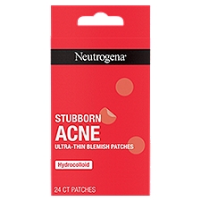 Neutrogena Stubborn Acne Ultra-Thin Blemish Patches, Combination Pack, 24 ct