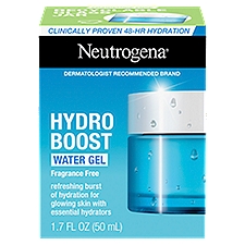 Hydro Boost Fragrance Free Water Gel Face Moisturizer With Hyaluronic Acid For Dry Skin