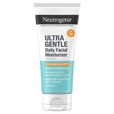 Neutrogena Ultra Gentle Daily Face Moisturizer with SPF 30, 3.4 fl. oz