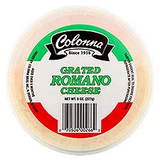 Colonna Grated Romano Cheese, 8 oz, 8 Ounce