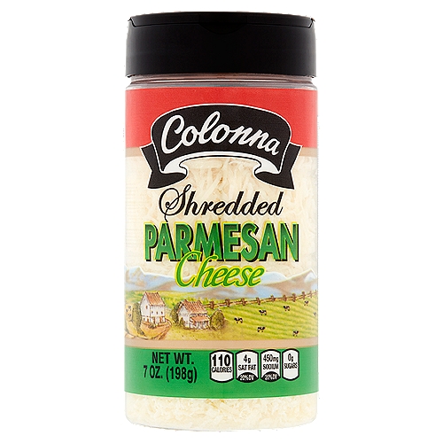 Colonna Shredded Parmesan Cheese, 7 oz
