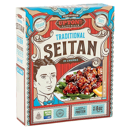 Upton's Naturals Traditional Seitan in Chunks, 8 oz