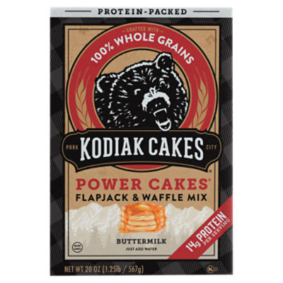 Kodiak Cakes Power Cakes Buttermilk Flapjack & Waffle Mix, 20 oz, 20 Ounce