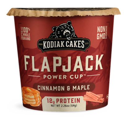 Kodiak Cakes Power Cup Cinnamon & Maple Flapjack, 2.26 oz, 2.25 Ounce