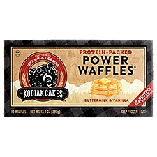 Kodiak Cakes Power Waffles Buttermilk & Vanilla, Waffles, 13.4 Ounce