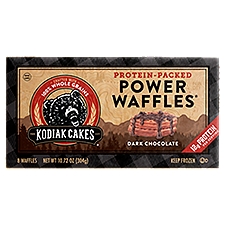Kodiak Cakes Power Waffles Dark Chocolate Waffles, 8 count, 10.72 oz