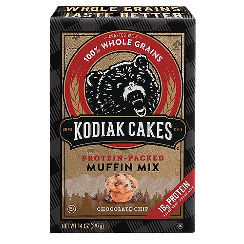 Kodiak Cakes Protein-Packed Chocolate Chip Muffin Mix, 14 oz