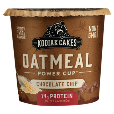 Kodiak Cakes Power Cup Chocolate Chip Oatmeal, 2.12 oz, 2.12 Ounce