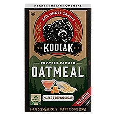 Kodiak Cakes Maple & Brown Sugar Oatmeal, 1.76 oz, 6 count