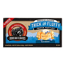 Kodiak Cakes Blueberry Thick and Fluffy Power Waffles, 6 count, 14.82 oz, 6 Each