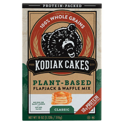 Kodiak Cakes Plant-Based Classic Flapjack & Waffle Mix, 18 oz