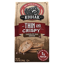 Kodiak Cakes Thin and Crispy Chocolate Chip, Cookies, 6.35 Ounce