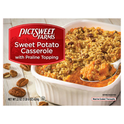 Pictsweet Farms® Sweet Potato Casserole with Praline Topping, Frozen Vegetables, 22 oz, 22 Ounce