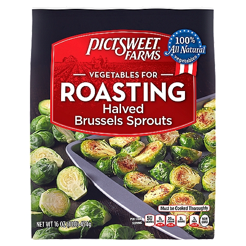 Pictsweet Farms Halved Brussels Sprouts Vegetables for Roasting, 16 oz