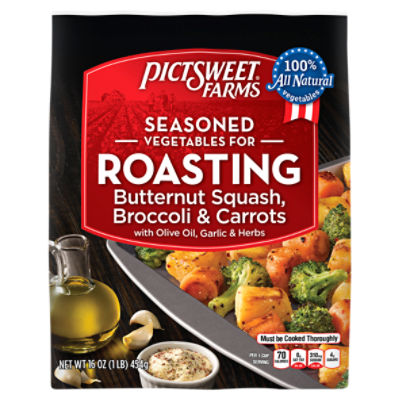 Pictsweet Farms Seasoned Vegetables for Roasting Butternut Squash, Broccoli & Carrots, 16 oz