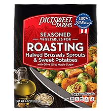 Pictsweet Farms Seasoned Halved Brussels Sprouts & Sweet Potatoes, Vegetables for Roasting, 16 Ounce