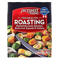 Pictsweet Farms Halved Brussels Sproutes, Butternut Squash & Onions, Vegetables for Roasting, 18 Ounce