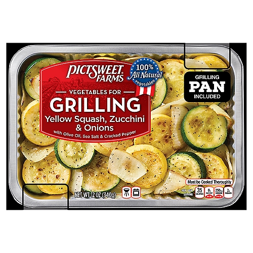 Pictsweet Farms® Vegetables for Grilling Yellow Squash, Zucchini & Onions, Frozen Veg, 12 oz