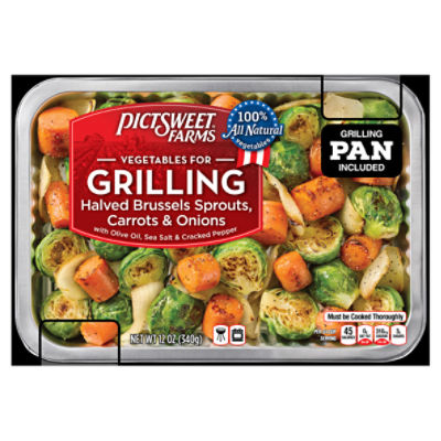 Pictsweet Farms Vegetables for Grilling Halved Brussels Sprouts, Carrots & Onions, 12 oz
