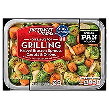 Pictsweet Farms® Vegetables for Grilling, Halved Brussels Sprouts, Carrots & Ons, Frozen Veg, 12 oz