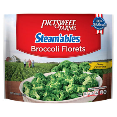 Pictsweet Farms® Steam'ables® Broccoli Florets, Farm Favorites, 10 oz