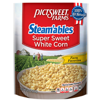 Pictsweet Farms Steam'ables Super Sweet White Corn, 10 oz