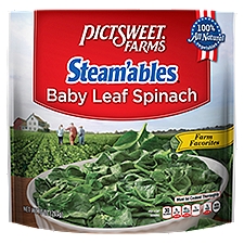 Pictsweet Farms Steam'ables Baby Leaf, Spinach, 10 Ounce