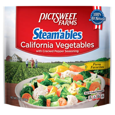 Pictsweet Farms® Steam'ables® California Vegetables, Farm Favorites, 10 oz