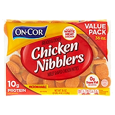 On-Cor Chicken Nibblers, Breaded & Cooked, 36 Ounce