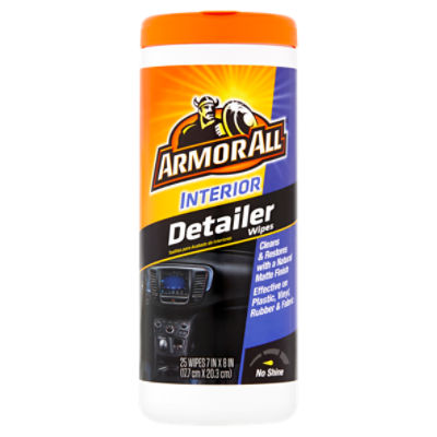 Armor All Interior Detailer Wipes, 25 count, 25 Each