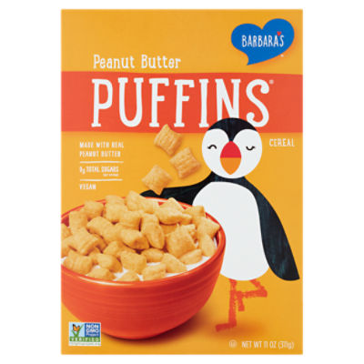Barbara's Puffins Peanut Butter Cereal, 11 oz, 11 Ounce