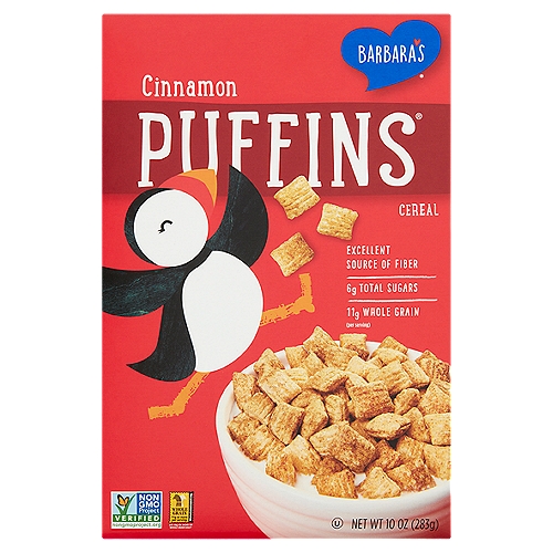 Barbara's Puffins Cinnamon Cereal, 10 oz