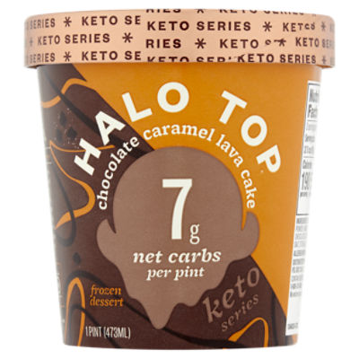 Halo Top Chocolate Caramel Lava Cake Frozen Dessert, 1 pint, 16 Fluid ounce